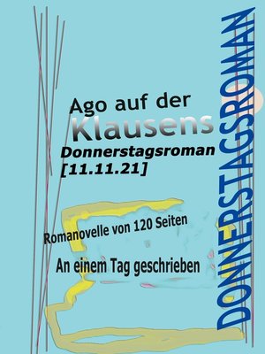 cover image of Donnerstagsroman [11.11.21]